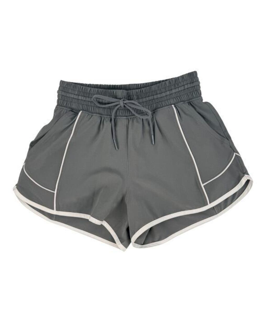 YPB Abercrombie Gray Running Shorts Built In Biker Shorts XS Athletic